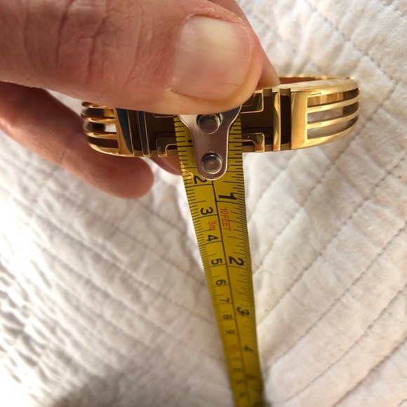 Tory Burch Gold Tone Fitbit bracelet watch band - Picture 7 of 8